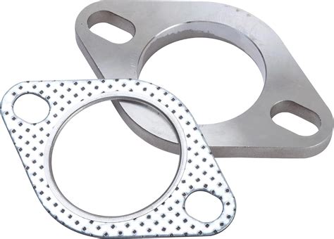 Rwraps Stainless Steel Exhaust Flange 2 Bolt 3 Inch Exhaust Flange And Gasket Connection Kit 3