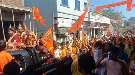 Kalash Yatra Taken Out In The Village With Drums And Drums