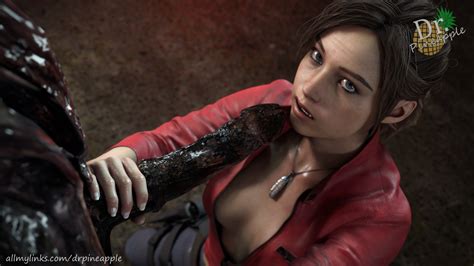 Rule 34 1girls 1monster 3d Big Penis Blowjob Blue Eyes Brown Hair Capcom Claire Redfield