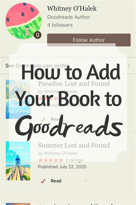 How To Add Your Book To Goodreads Quick Whit Travel