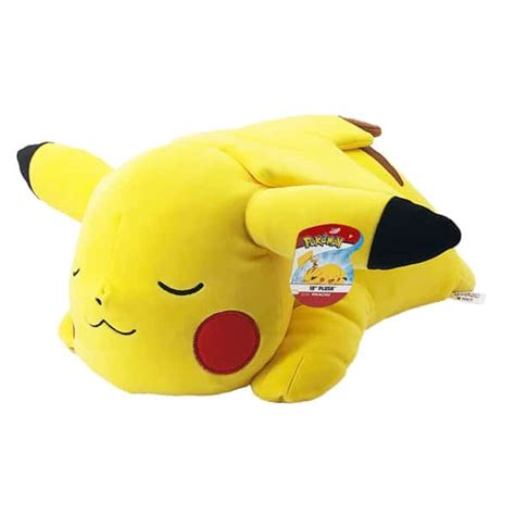 Peluche Pok Mon Pikachu Qui Dort Cm Bandai King Jouet Peluches