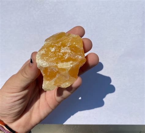 Large Raw Orange Calcite Healing Crystal Etsy