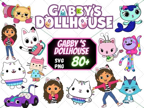 Gabbys Dollhouse Svg Bundle Gabbys Dollhouse Etsy Doll House Porn