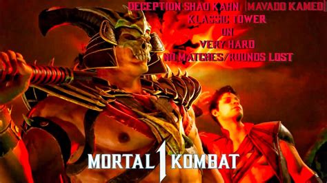 Mortal Kombat 1 Deception Shao Kahn Mavado Klassic Tower On Very Hard No Matchesrounds Lost