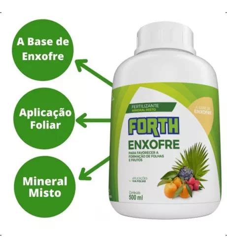 Adubo Fertilizante Forth Enxofre Ml Concentrado Parcelamento Sem