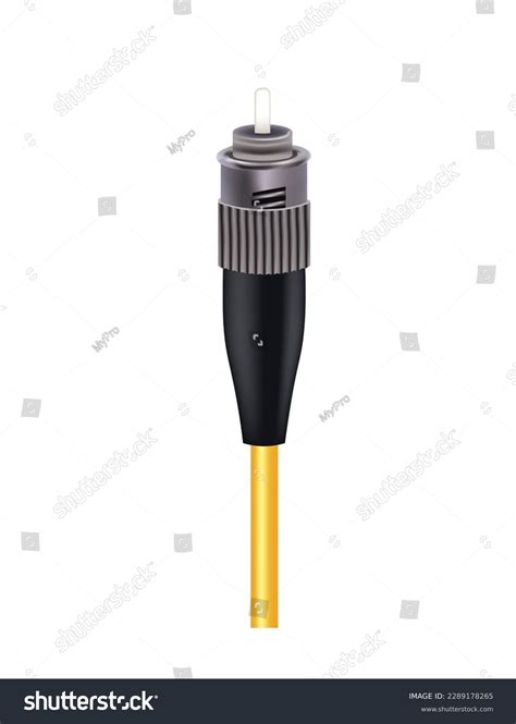 Fiber Optic Cable St Connector Vector Stock Vector (Royalty Free ...