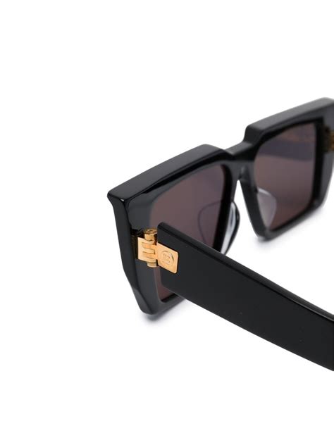 Balmain Eyewear Square Frame Sunglasses Farfetch