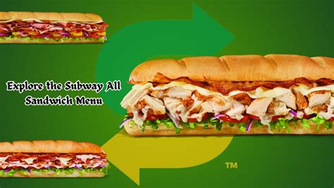 Explore the Subway All Sandwich Menu: A Journey of Flavors!