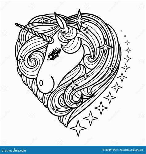 Cabeza De Unicornio Para Colorear Dibujos Para Colorear 3FB