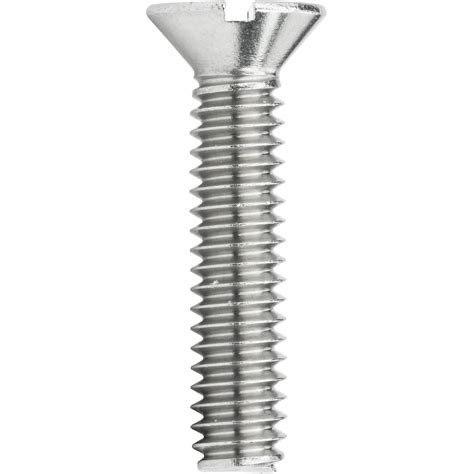 Flat Head Countersink Machine Screws Slotted Drive Stainless Steel