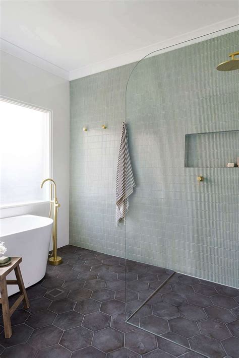 Bathroom Tiles How To Use Mint Green Tile In Your Feature Wall