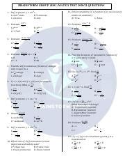 Bsg Mat Compiled E Test Questions Pdf Brainstorm Group