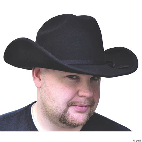 Cowboy Hat Black Felt Large