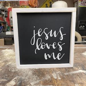 Jesus Loves Me Sign for Kids Room Wood Sign Christian Gift - Etsy