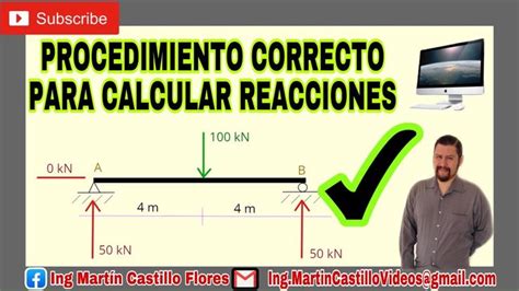 Procedimiento Correcto Para Calcular Reacciones