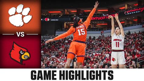 Clemson Vs Louisville Womens Basketball Highlights 2022 23 Win Big Sports