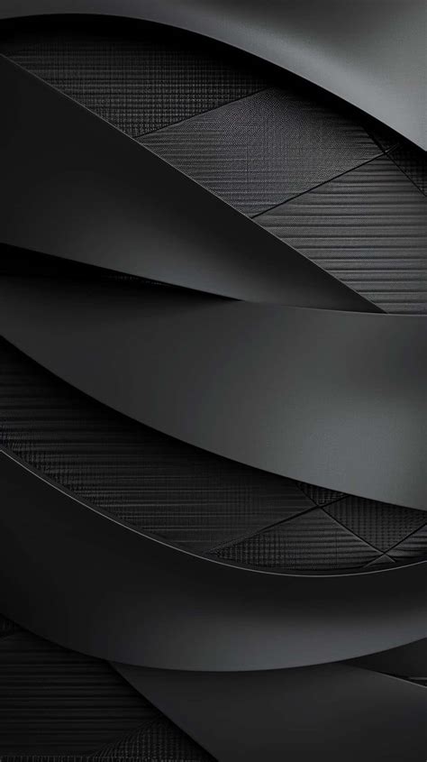 Download Abstract Black Ribbon Design Wallpaper