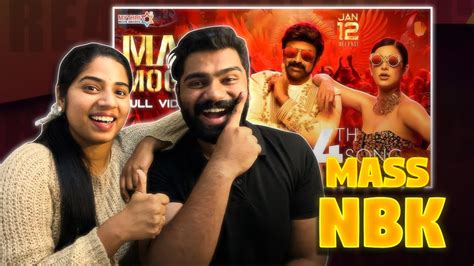 Veera Simha Reddy Mass Mogudu Lyric Song Reaction Nandamuri