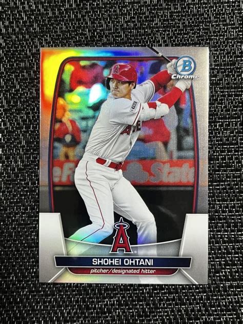 Topps Bowman Chrome Refractor Shohei Ohtani Mlb