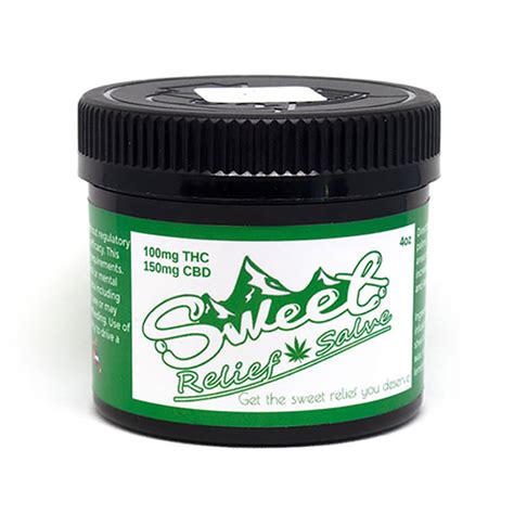 Sweet Relief 4oz 150mg Cbd100mg Thc Sweet Co2 Salve Jane