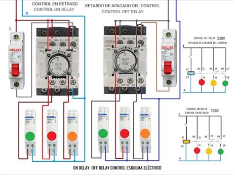 Esquemas electricos On delay off delay control esquema eléctrico