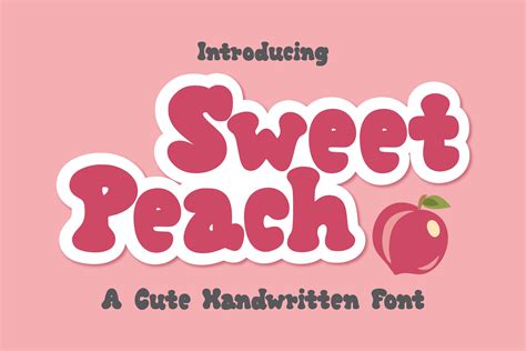 Sweet Peach Font By Goodmoodtype · Creative Fabrica