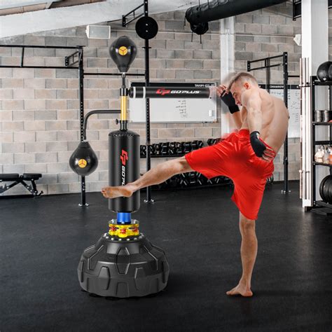 Boxing Speed Trainer With Dual Boxing Speed Balls And Punching Bag