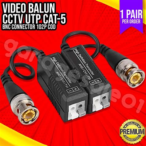 🟨1 Pair Passive Video Balun Transceiver Anti Interference Video Balun For Cctv Camera🟨 Shopee