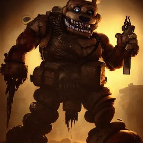 Scary Anthropomorphic Freddy Five Nights At Freddy S Stable Diffusion