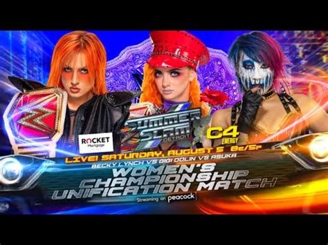 Wwe K Summerslam Becky Lynch Vs Gigi Dolin Vs Asuka Womens