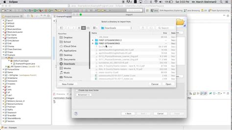 Importing Files Into An Eclipse Project Youtube