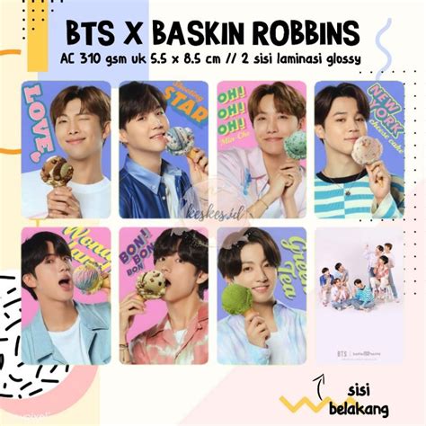 Photocard Bts X Baskin Robbins Unofficial Shopee Philippines