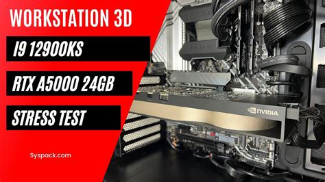 Workstation Grafica 3d I9 12900ks Rtx A5000 24gb Render Benchmark