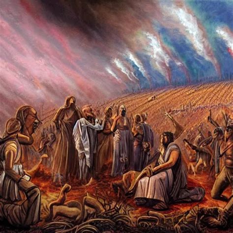 Painting Of Jehovahs Witnesses Apocalypse Stable Diffusion