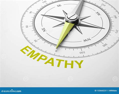 Compass On White Background Empathy Concept Stock Illustration Illustration Of Direction