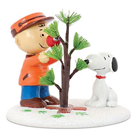 Dept 56 Department 56 Peanuts Charlie Brown And Snoopy The Perfect Tree Figurine Hand Crafted