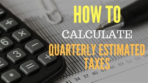 How To Calculate Quarterly Estimated Taxes Simpleetax Youtube