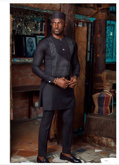 Modern Black Kaftan African Style | Best African Mens Dashiki