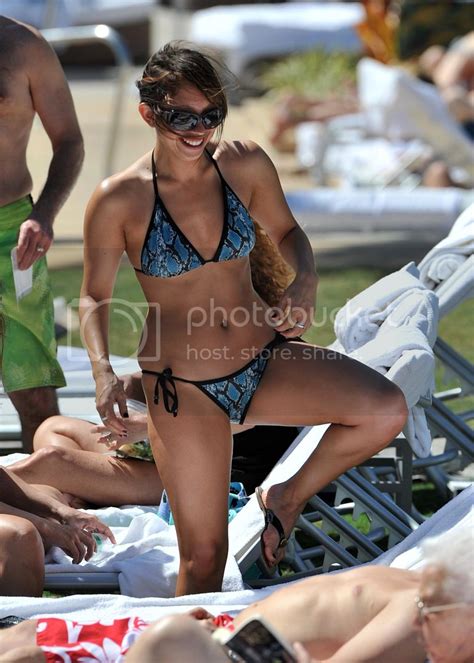 Celebrity Paparazzi Bikini Cheryl Burke Bikini Candids Poolside In Miami