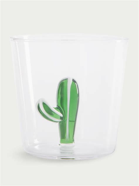 Ichendorf Milano Green Cactus Tumbler Glass Fashion Clinic