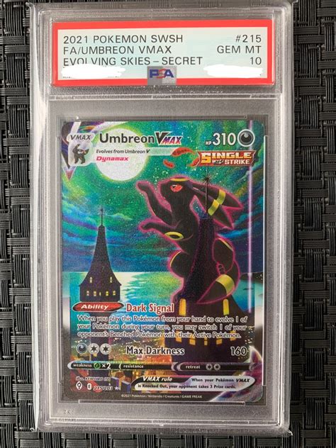 WTS WTT PSA 10 Umbreon VMAX Full Art Evolving Skies 215 203 Hobbies