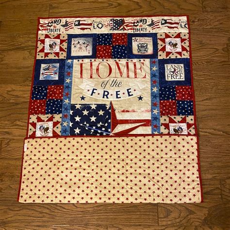 American Valor Patriotic Lap Quilt Kit Revision With Binding And