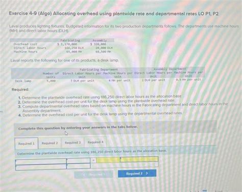 Solved Exercise 4 9 Algo Allocating Overhead Using