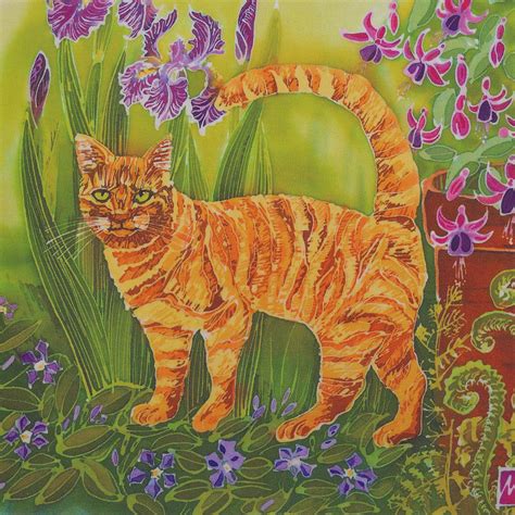 Ginger Cat Art Card - Marie Therese King - Wildlife Artist