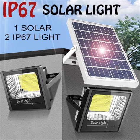 Double IP67 Solar Light With One Solar Panel 100W 200W 300W And 500W