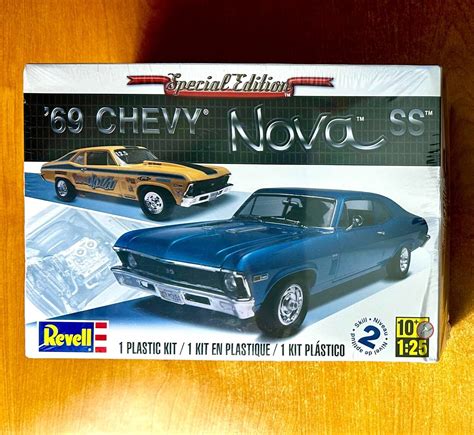 New Sealed Revell ‘69 Chevy Nova Ss Muscle Car Model Kit 85 2098 1