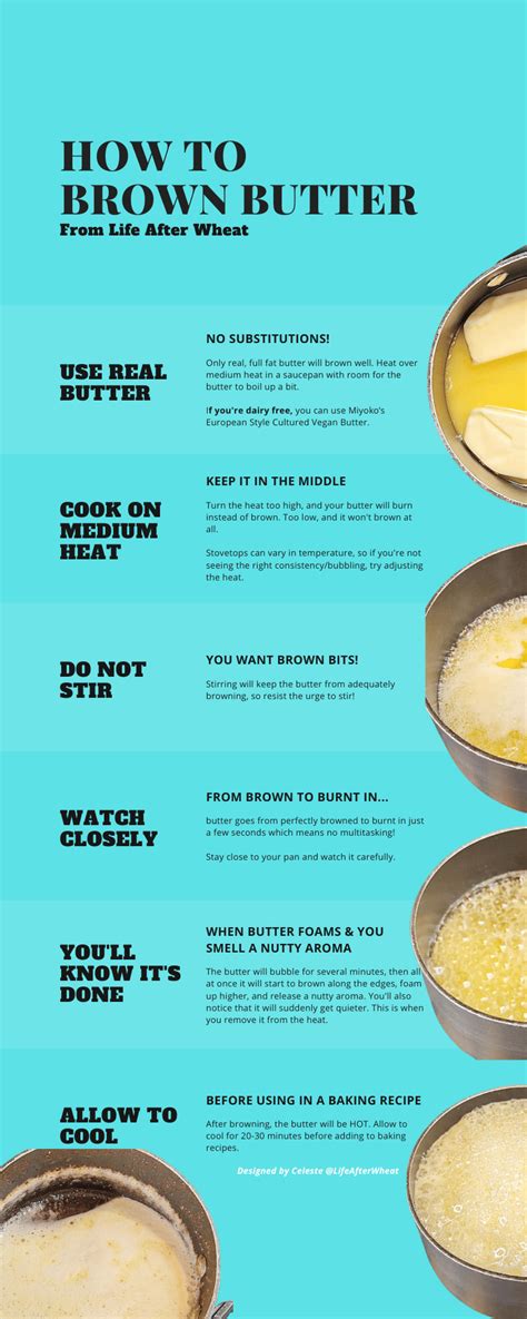 How To Brown Butter Infographic Life After Wheat