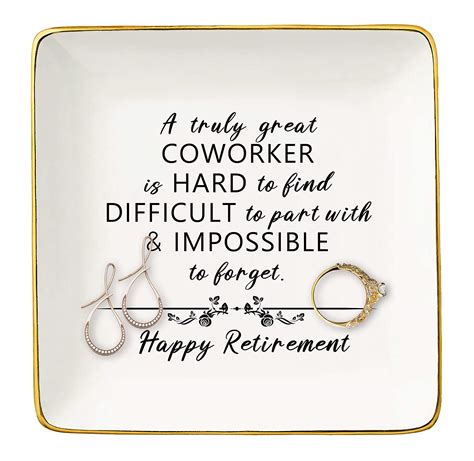 Buy Happy Retirement Gifts For Women Jewelry Holder Ring Dish Trinket