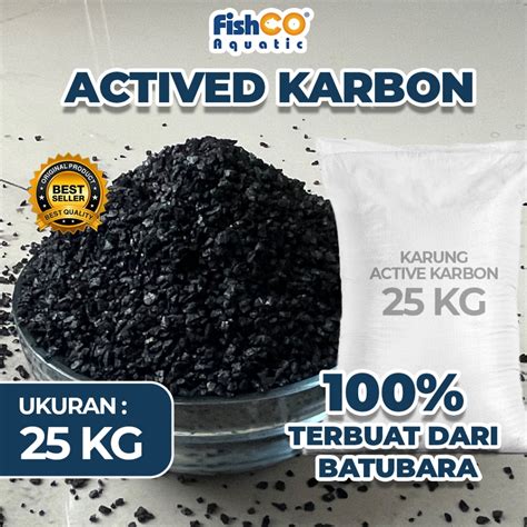 Jual Fishco Media Filter Karbon Aktif Batu Bara Active Carbon Granular