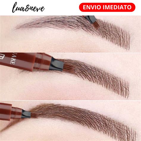 Caneta Para Sobrancelha A Prova Dagua Pontas Lua E Neve Tip Brow